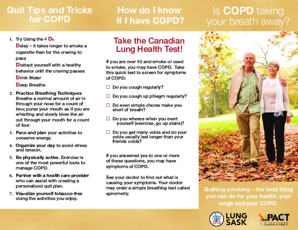 COPD and Quitting Smoking Brochure